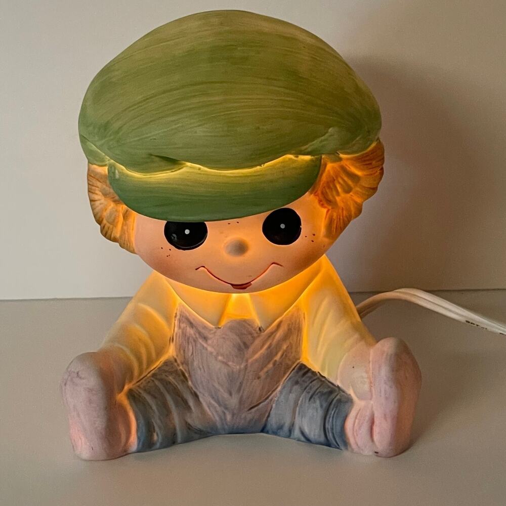 Interpur infant baby boy toddler room nightlight lamp Raggedy Andy vintage LNC